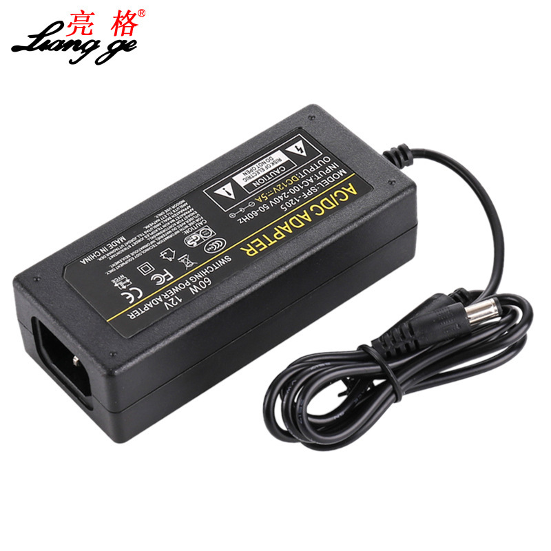 Factory Direct Sales 12V5A Power Adapter Dc Power Supply 220V to 3A4A Monitor Tv Monitoring Led