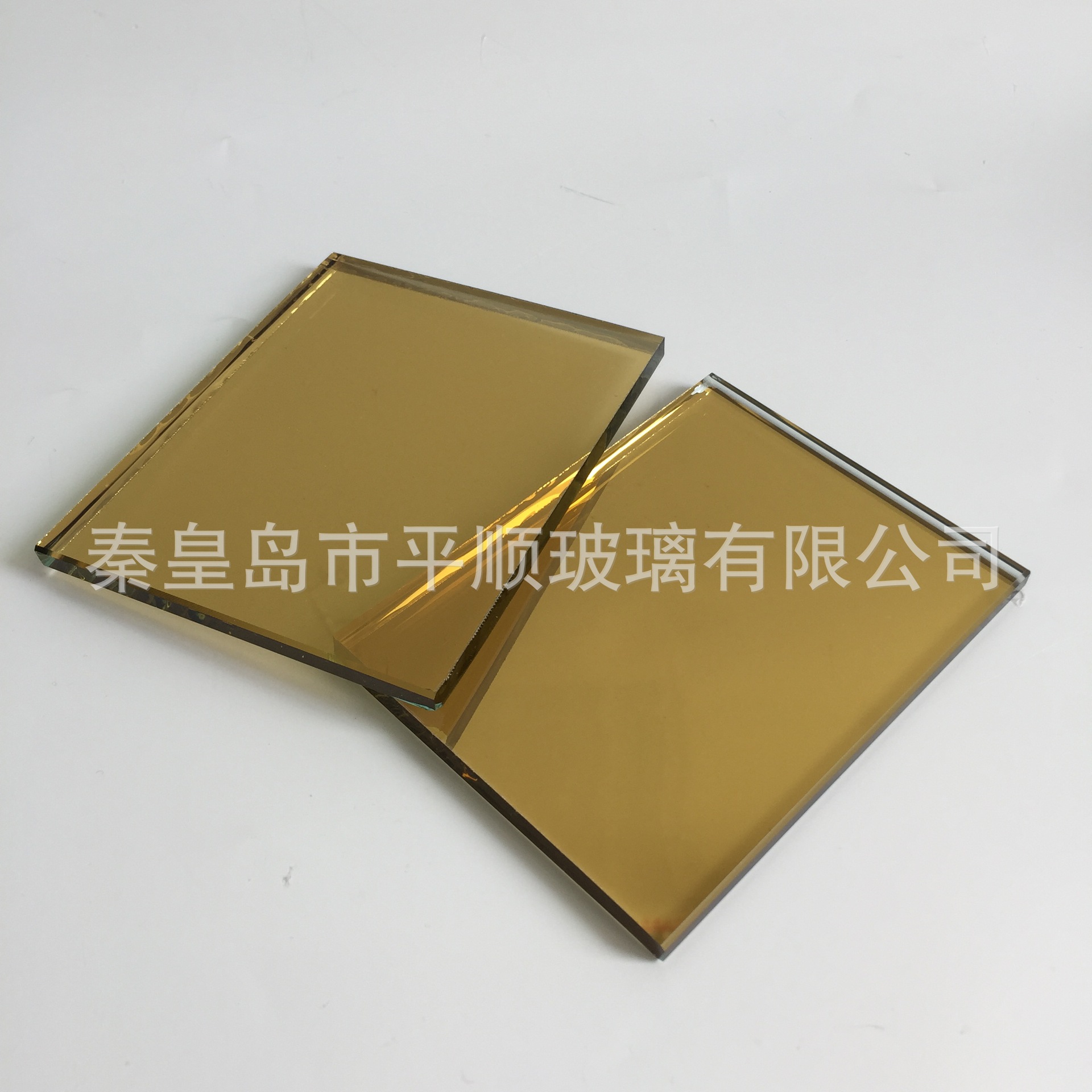 厂家批发金黄镀膜玻璃  4mm 5mm 6mm可钢化