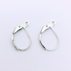 Copper electroplated D -shaped ear hook DIY earrings accessories material French ear hook 1,000/bag