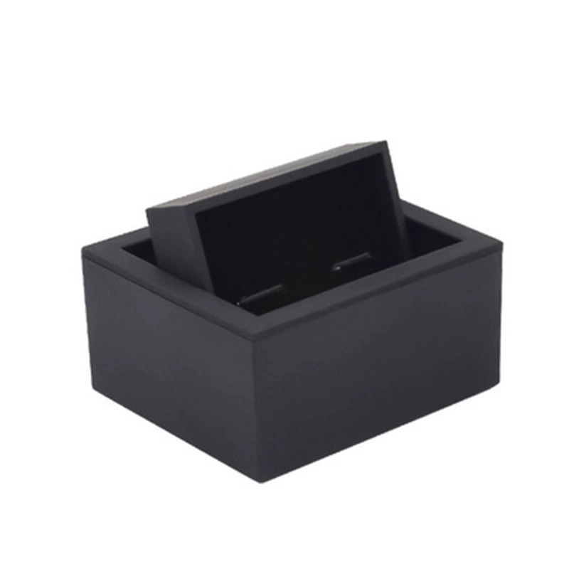 Rotating Gift Display Box, Black, 76.5×66.5×40.5 mm, Compact Rotating Pack