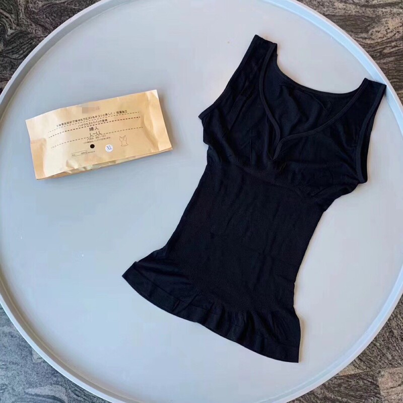 Japanese heating vest modal seamless body-shaping vest V-neck sleeveless base warm women's underwear