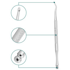 廠家不鏽鋼雙頭剔甲器 便攜式甲溝剔甲棒污垢清潔嵌甲器修甲工具