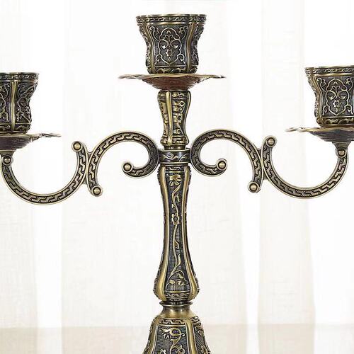 European Turkish pattern five-head candle holder, three-head candle holder, single-head candle holder, wedding candle holder