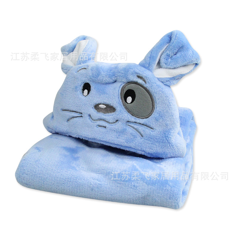 Manta de Felpa Bordada para Niños de Microfibra Suave Bordada para Oficina y Niños image 5