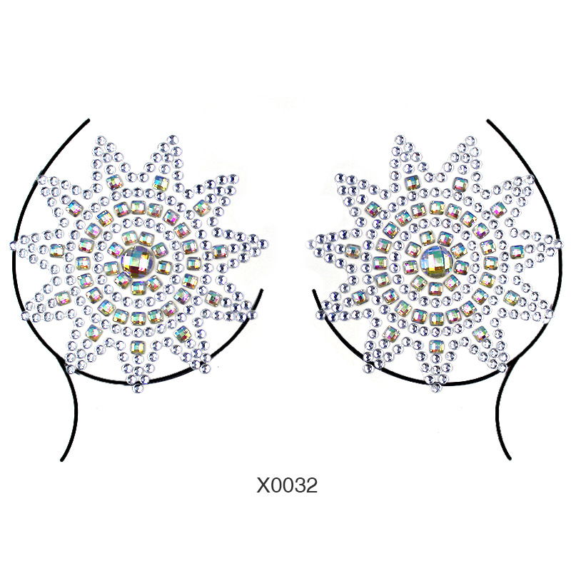 Europa y América sexy cuerpo de diamantes de imitación de cristal del pecho pegatinas de diamante tatuaje fabricantes de pegatinas de diamante en stock pegatinas de tatuaje autoadhesivas transfronterizas