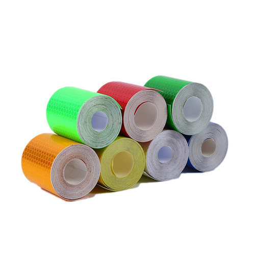 Popular Amazon 5cm 3m adhesive-backed school bus reflective warning strip truck bicycle decorative sticker night display