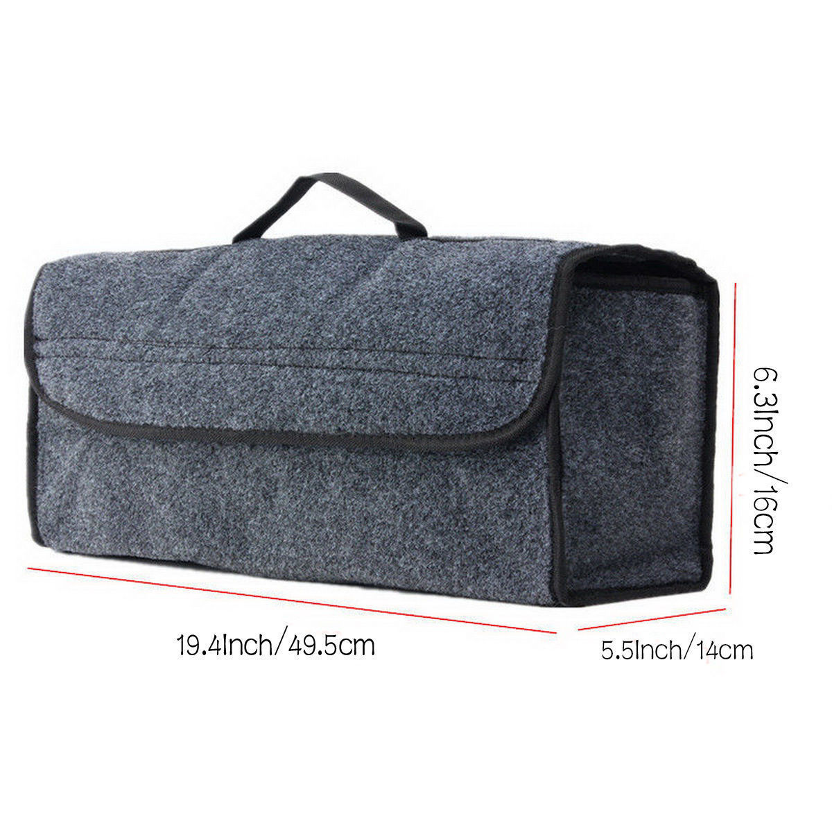 Transfronteriza portátil de fieltro bolsa de almacenamiento de maletero de coche bolsa de almacenamiento de coche caja de almacenamiento plegable caja de almacenamiento