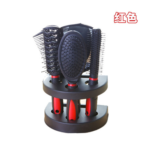 Five-piece mirror comb set, air cushion massage roller comb hairdressing comb set, cross-border best-selling