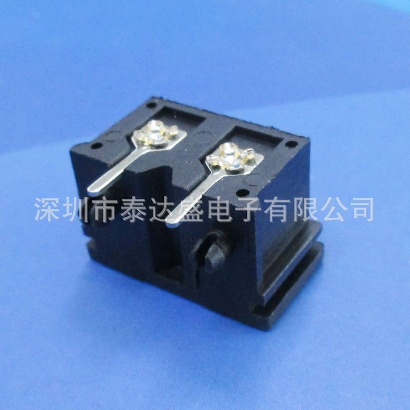 快充充电器电源插座22*12插板脚带双定位柱卡槽式小八字插座LH-8