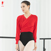 Red dance shoes Children adult practice sweater knitted knots of cardigan ballet clothing 34030