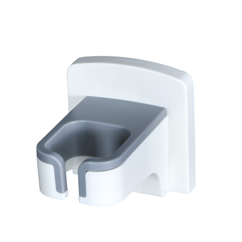 Hole-free wall-mounted hair dryer holder, bathroom shower storage rack for hairdryer stand on the wall