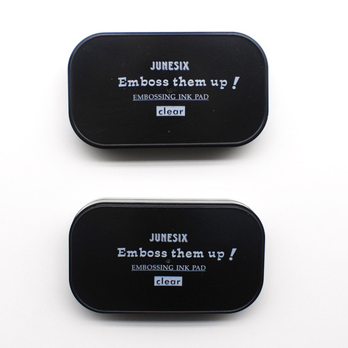 Transparent DIY embossed watermark pad, embossing powder special sticky glue stamp pad, rubber stamp embossed watermark pad, stamp pad