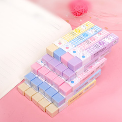 Hobby colored eraser long clean eraser student school supplies AH Korean candy colored eraser