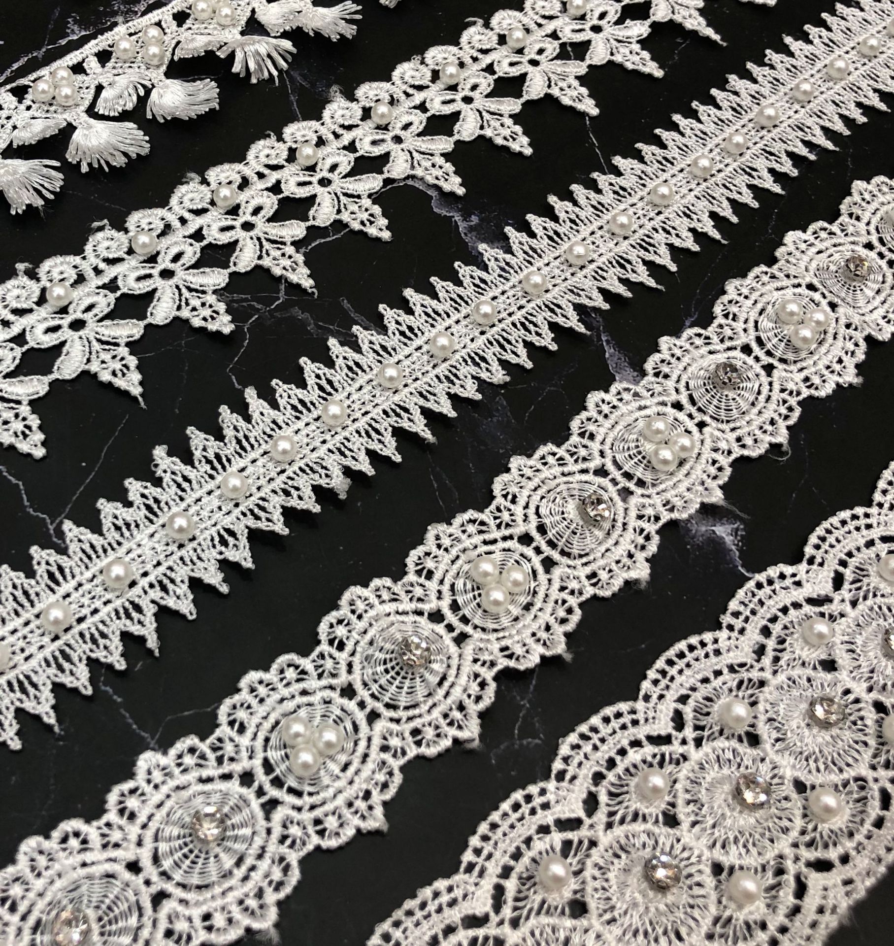 厂家直销珍珠条码 童装女装服装花边辅料洛丽塔