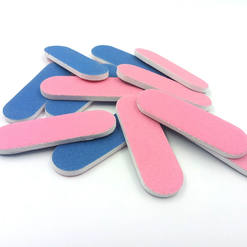 Файл внимательности ногтя цвета инструмента ногтя магазина ногтя прокладки затирания ногтя домочадца Малый полируя розовый голубой