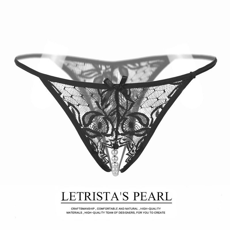 Cross-Border Erotic Pearl Massage Open-Crotch Panties for Women, Sexy Transparent Thong Lace Briefs Lingerie Cross-Border Erotic Pearl Massage Open-Crotch Panties for Women, Sexy Transparent Thong Lace Briefs Lingerie