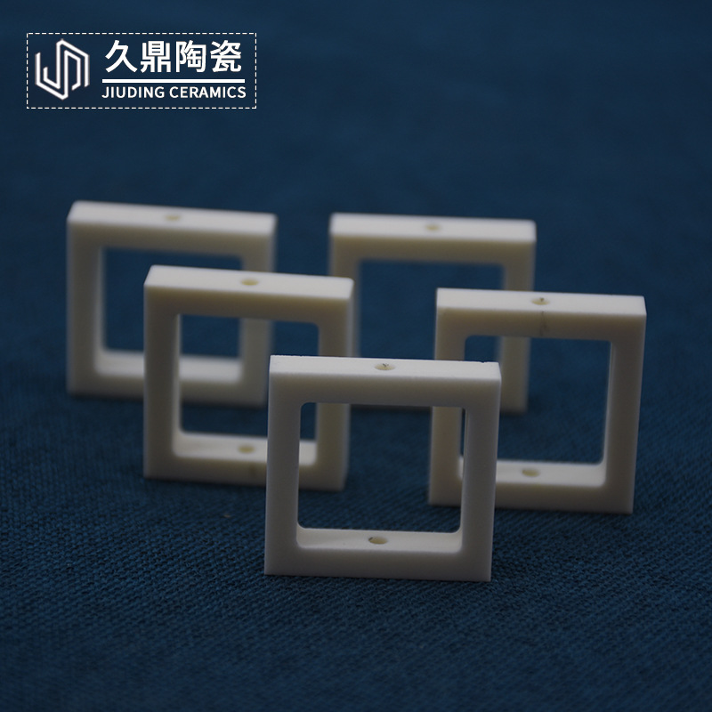 工业陶瓷生产厂家99%氧化铝陶瓷方形环绝缘耐高温陶瓷方孔环