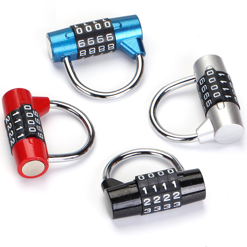 4-position U-shaped lock metal gym dormitory locker door lock drawer tool box door anti-theft password lock padlock
