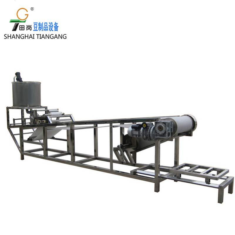 厂家供应TG-JZJ5千张泼浆机百叶浇注机全不锈钢豆皮机干豆腐机