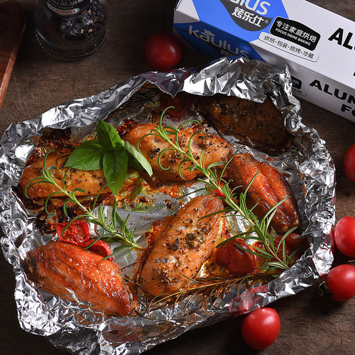 Factory direct sales tin foil disposable aluminum foil outdoor barbecue tin foil household oven tin foil aluminum foil
