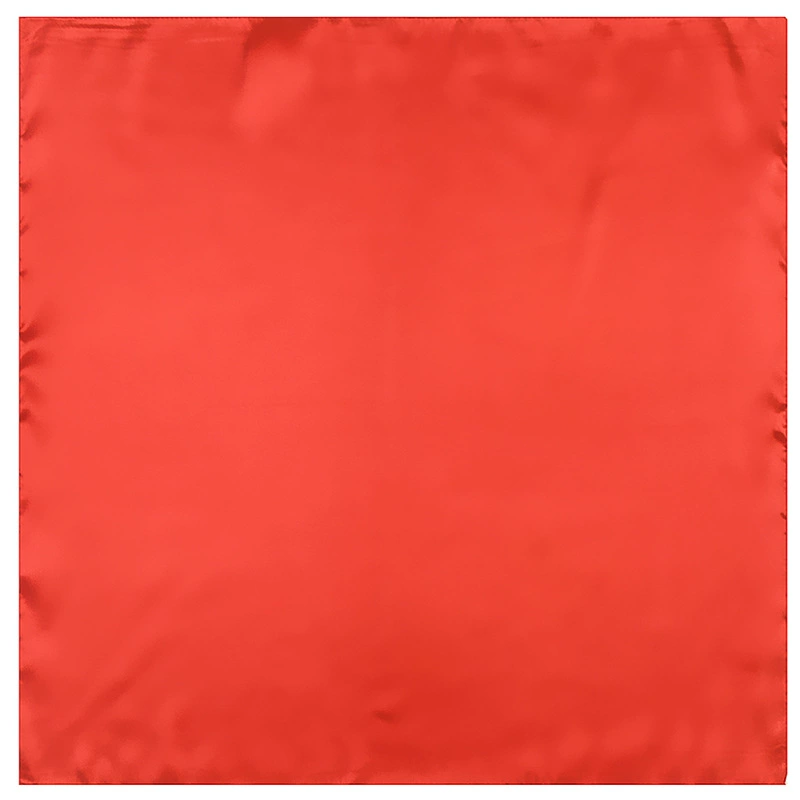 Фиолетовый шелковый платок, 60×60 см, тренд сезона