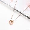 Advanced small design necklace stainless steel, hypoallergenic chain for key bag , accessory, high-quality style, wholesale