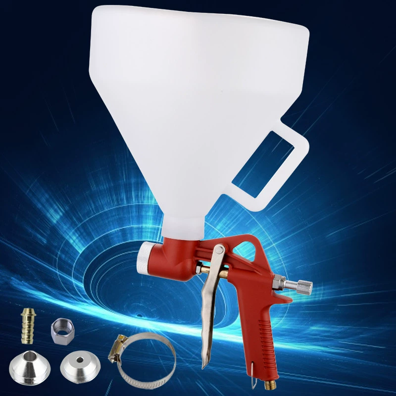 Внешняя торговля весной пистолет-распылитель 6л красный камень краской пистолет пластиковый горшок Емкость 6л цементного раствора пистолет-распылитель