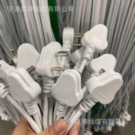 锦婷线缆生产N3-6小南非印度插头配白色H05VV-F电源线 SABS系列