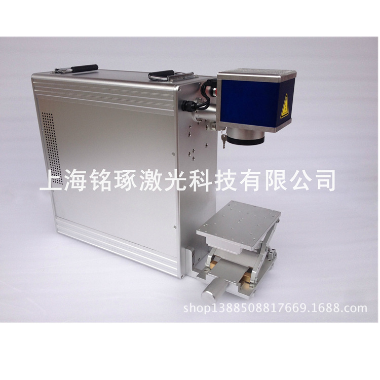 光纤激光打标机 螃蟹打码 皮革激光打字机001