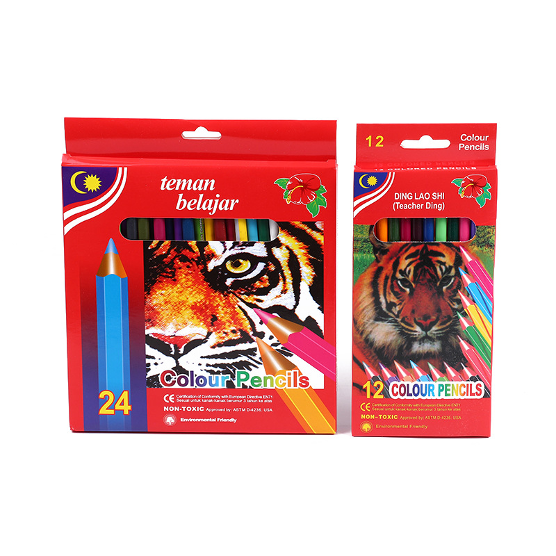 12 color pluma 24 color pluma estudiante color pluma pintura color lápiz estudiante pintura color pluma Tapa dura 12 color pluma