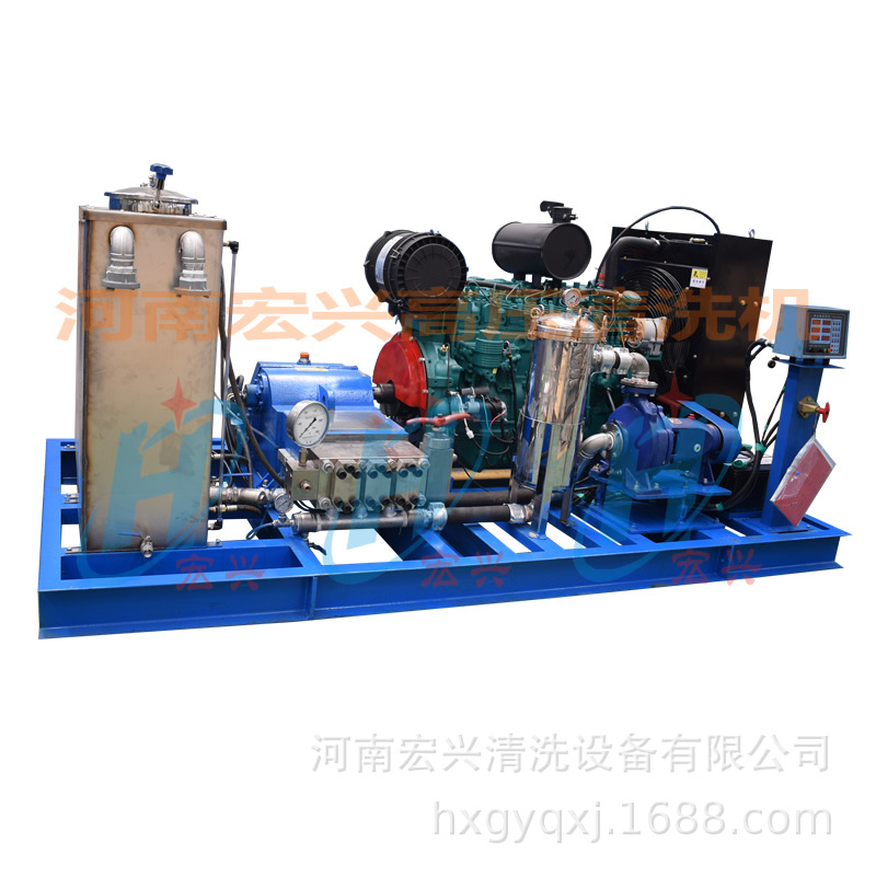 宏兴化工厂换热器高压清洗机HX-65150柴油机驱动