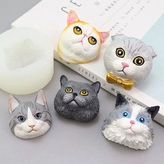 宠物猫咪小鼻嘎捏捏乐硅胶模具diy车载香薰石膏扩香石动物磨具
