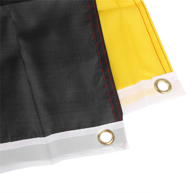 Drapeau allemand premium 90x150cm - Tissu polyester résistant, œillets en acier inoxydable, couleurs éclatantes pour une utilisation intérieure et extérieure_voghion.com