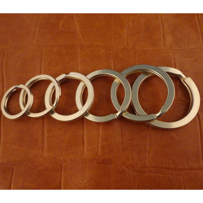 铜钥匙环钥匙圈DIY手工制作五金皮具配件20*15.5*2.4平圈