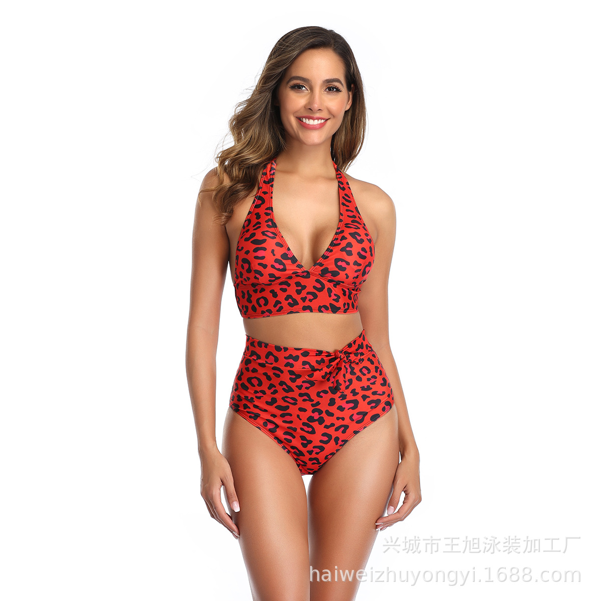New Aliexpress Amazon Swimwear Sexy Bikini Women's Split Swimsuit European and American Swimwear Spot Wholesale