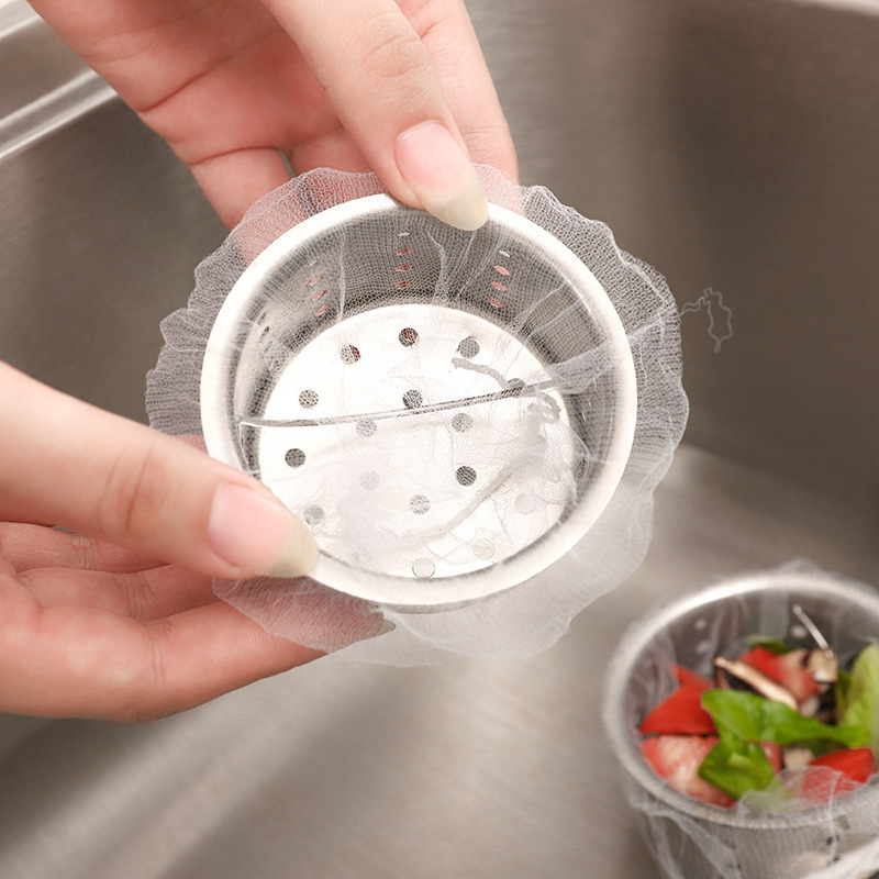 100 kitchen sink filter garbage bag sink drain bathroom sewer drain anti-blocking floor drain