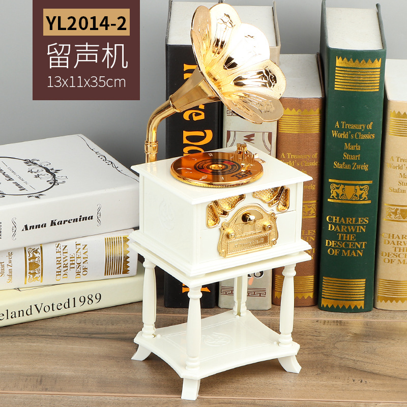 ミニ小、中、大ダンサーピアノ回転オルゴールミシン蓄音機タイプライターオルゴール印刷