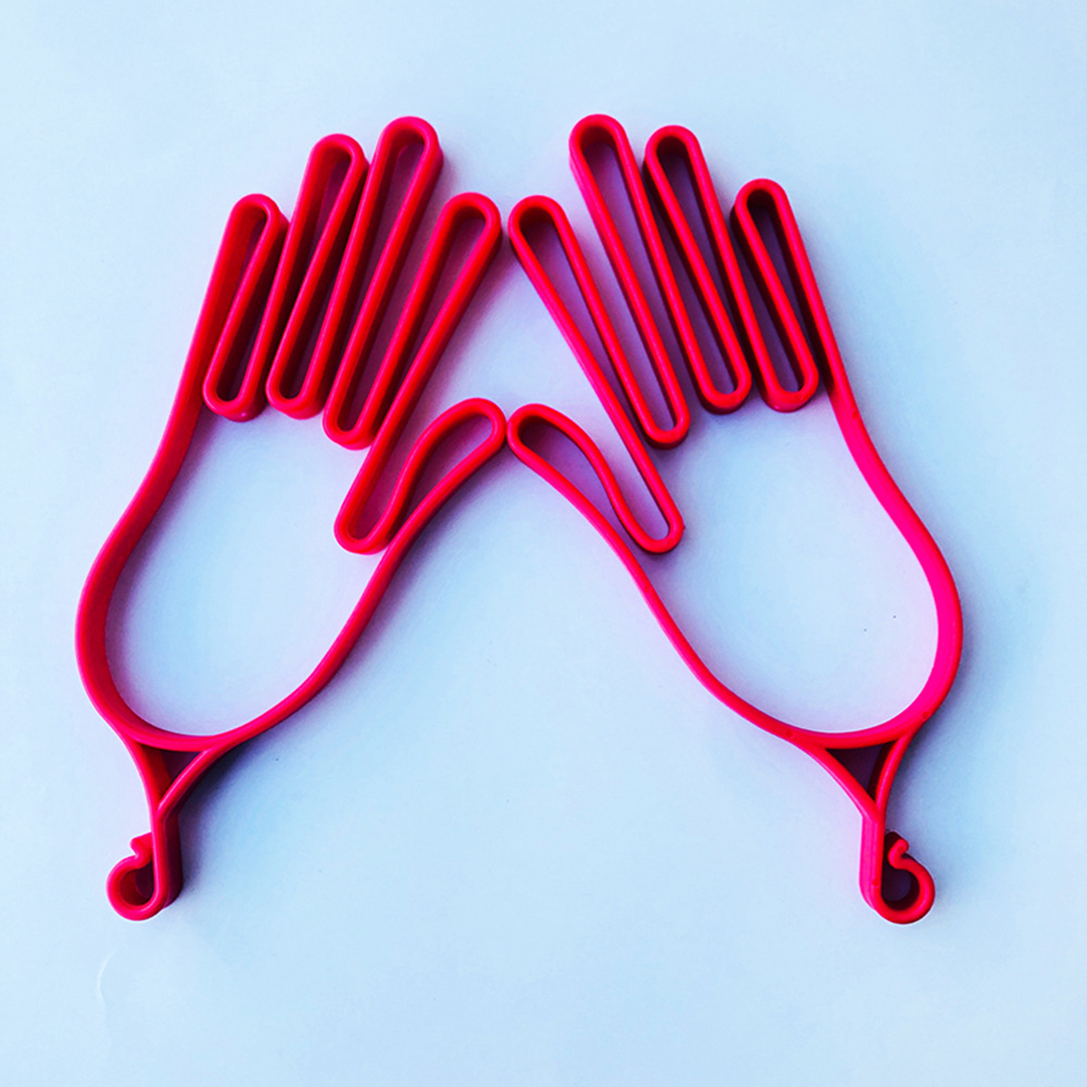 Marco de guante de golf al aire libre marco de soporte de guantes rojos