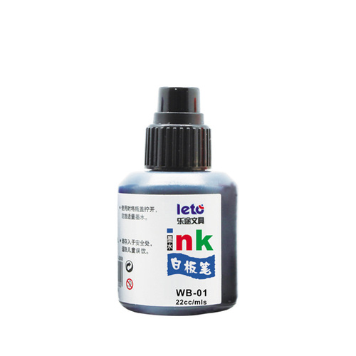 Lotto WB-01 whiteboard pen ink 22cc capacity erasable bottle black red blue optional refill liquid easy to add ink