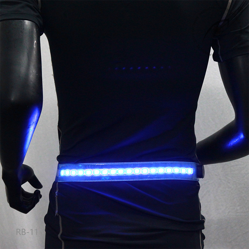 Amazon AliExpress transfronterizo exclusivo nuevo elástico cinturón reflectante LED cinturón reflectante luminoso