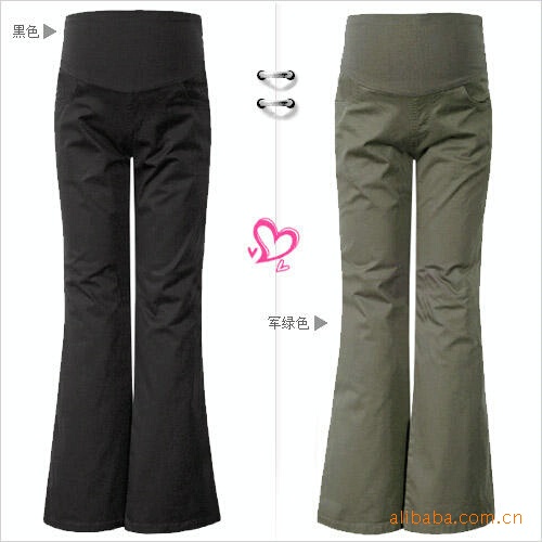 Cross-Border Pregnant Women's Belly Support Slightly Spicy Cotton Pants, Fashionable Outer Wear, Professional Suit Pants, Loose Casual Suit Pants 5819