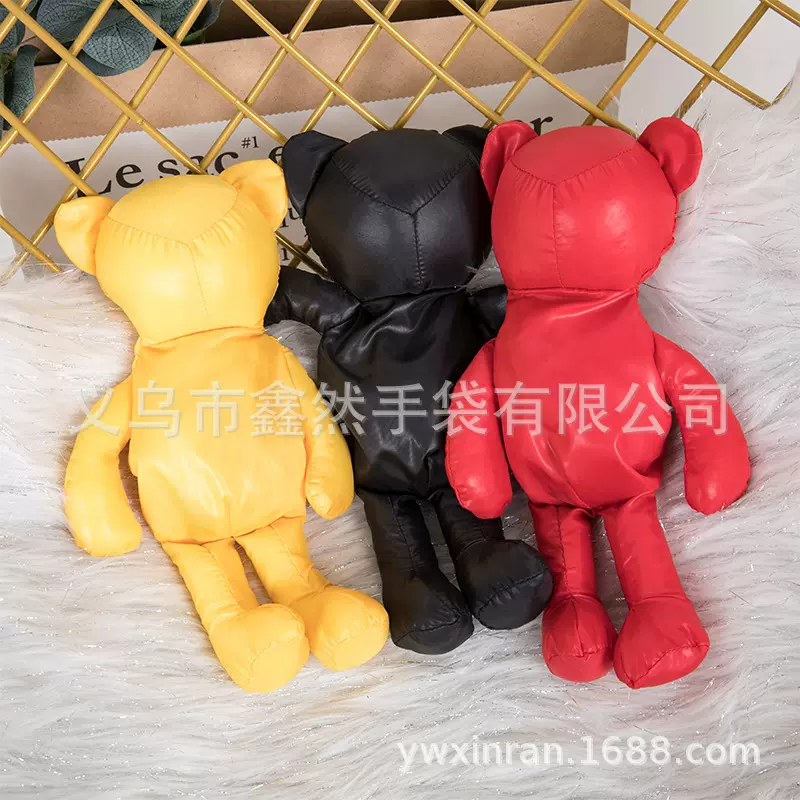 厂家供应迷你公仔可折叠便携购物袋随身小熊公仔可收纳折叠购物袋