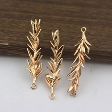 古风饰品配件 铸铜柳条树枝吊坠挂件 新娘发饰材料11*45MM