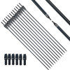 Huwairen 8mm2 Black 1 White Holving Polygin Glass Width -Iron Himmop can replace the arrow scenic area with a tie rod arrow