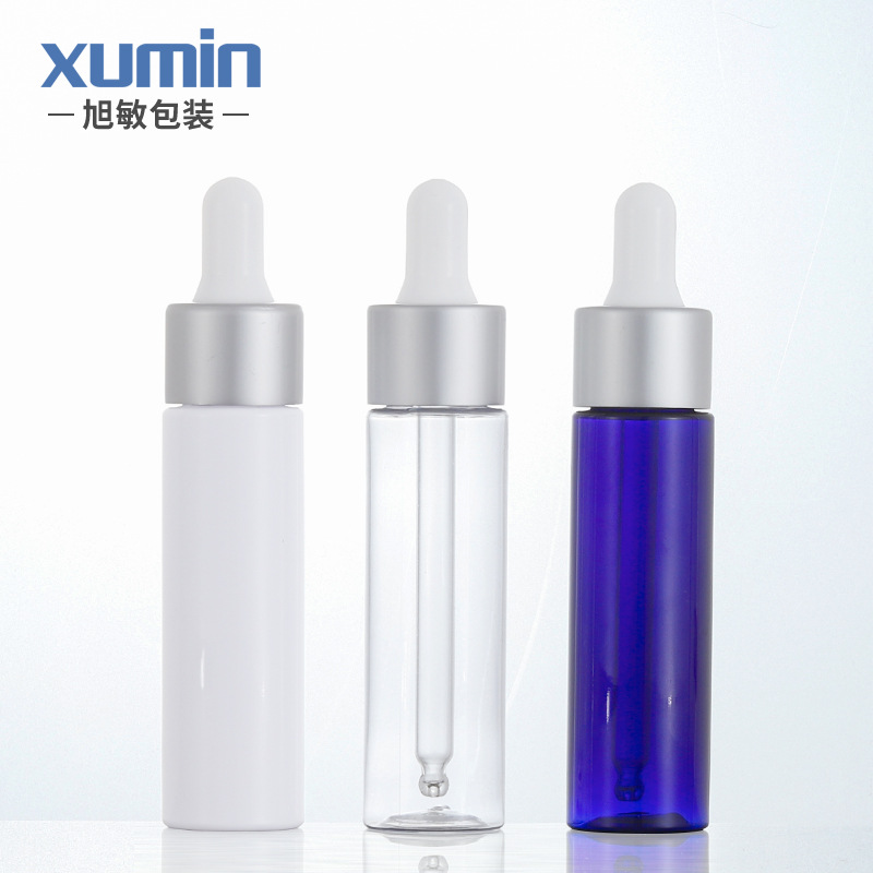 Lugar de origen en stock 30ml cuentagotas botella de aceite esencial líquido pequeña botella de muestra viaje conveniente sub-botella zixumin material de embalaje