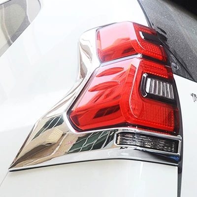 Suitable for 18 Models of Toyota Prado Tail Light Cover, Tail Light Frame, Rear Headlight Frame, Chrome-Plated Modified Rear Tail Light (Light frame)