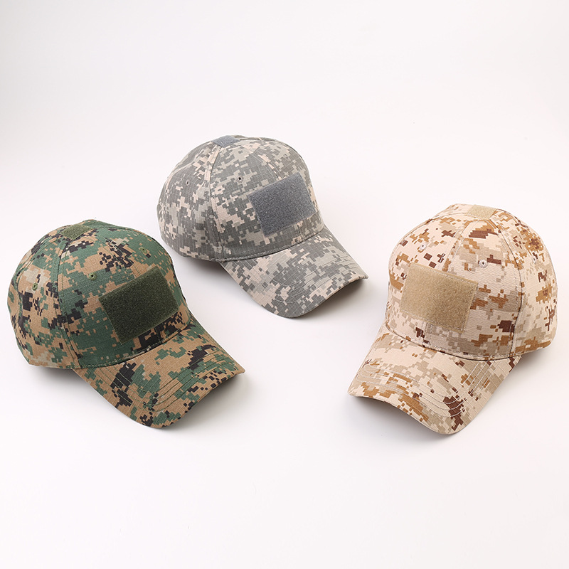 Los aficionados militares al aire libre Python gorra de béisbol de los hombres de camuflaje táctico sombrero deportivo Velcro casquillo enarbolado de una sola pieza de entrega al por mayor