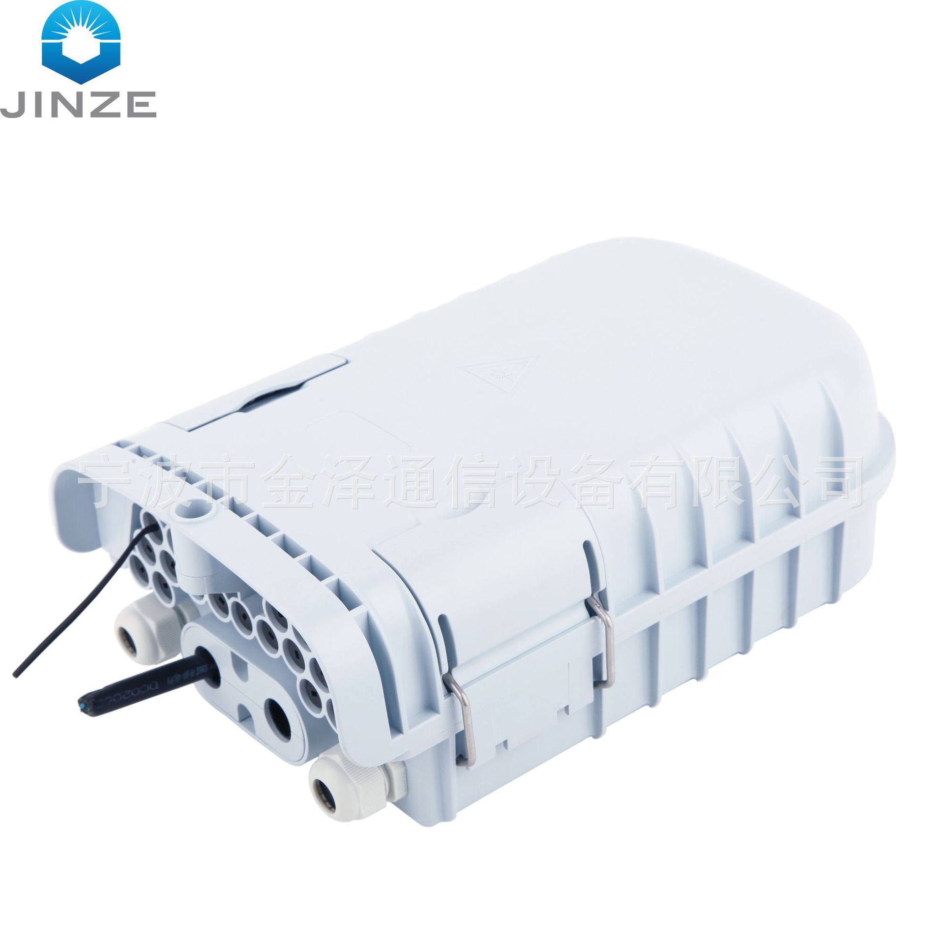 16口16芯光缆分纤盒插片款JZ-1361-16P1分16光分纤箱合金室外抱杆