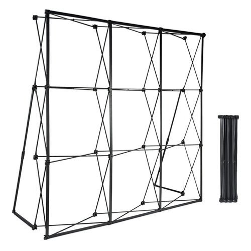 Iron mesh display stand, outdoor folding backdrop wall, portable display stand for advertising event check-in wall, manufacturer direct sales