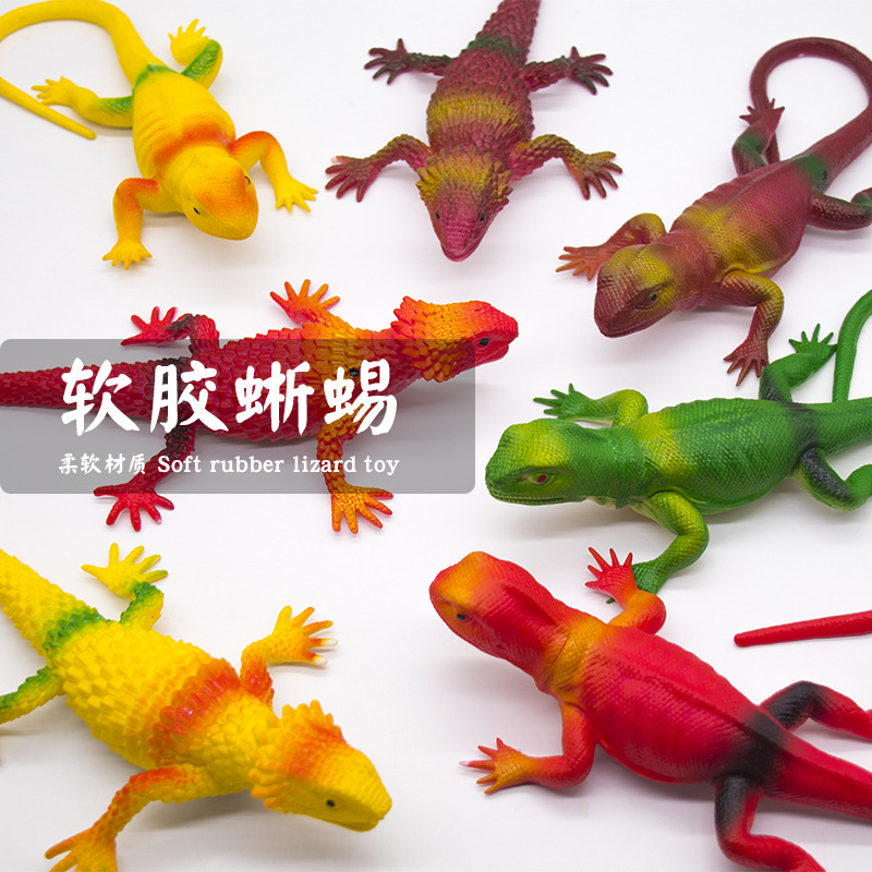 realistic animal model from soft rubber for crawling